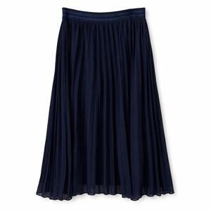 Whimsy witchy yet Minimalist Dark Academia Pleated Skirt Blue Glittery Waistband